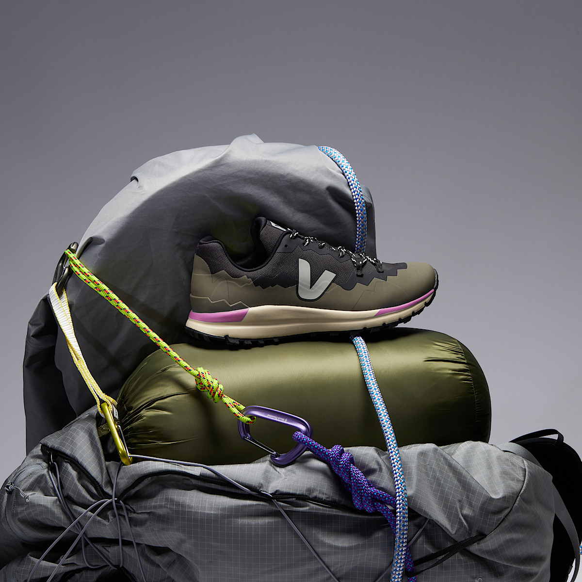 FITZ ROY TREK-SHELL BLACK OXFORD GREY KAKI - Image 4