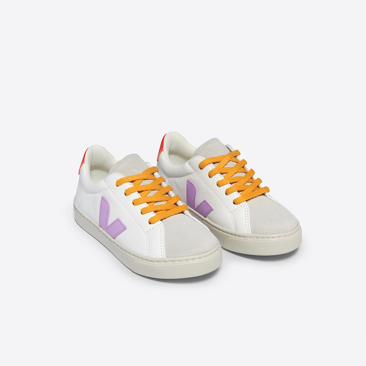 ESPLAR LEATHER WHITE ORCHID ORANGE FLUO - Image 2