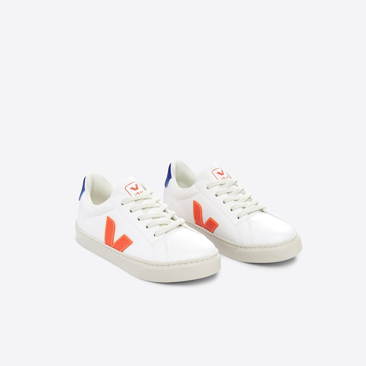 ESPLAR LEATHER WHITE ORANGE FLUO - Image 2