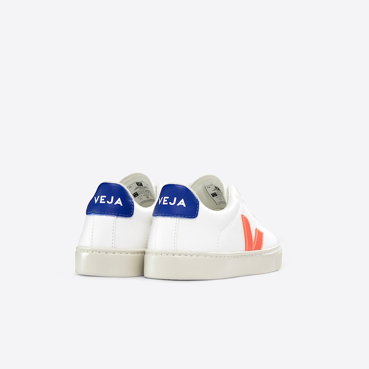 ESPLAR LEATHER WHITE ORANGE FLUO - Image 3