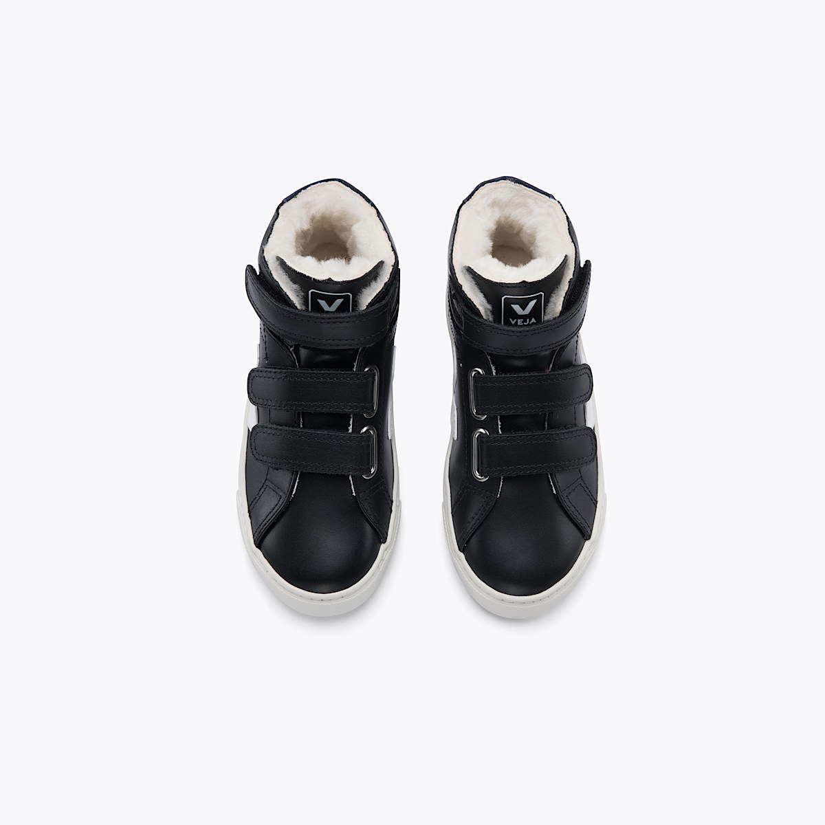 ESPLAR MID FURED LEATHER BLACK WHITE - Image 2