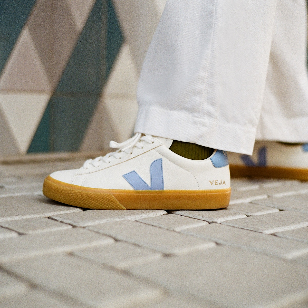 CAMPO LEATHER WHITE AQUA NATURAL - Image 4