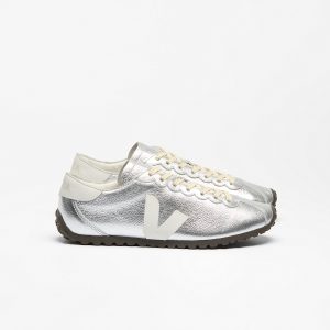 CATEYES LEATHER SILVER WHITE