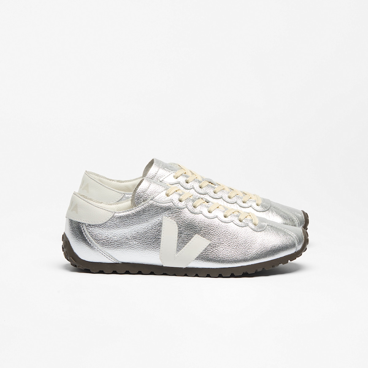 CATEYES LEATHER SILVER WHITE