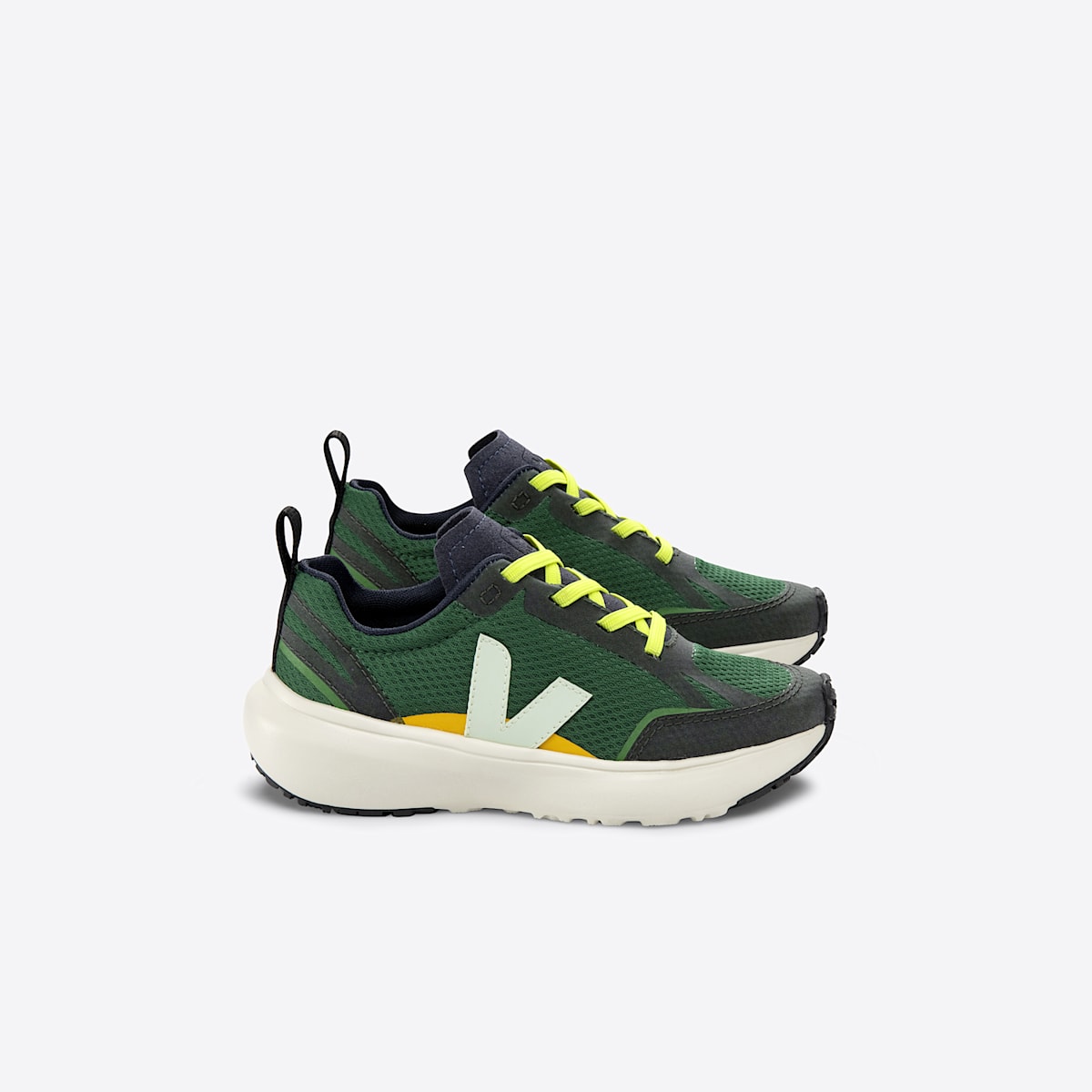 CANARY ELASTIC LACES ALVEOMESH POKER JADE