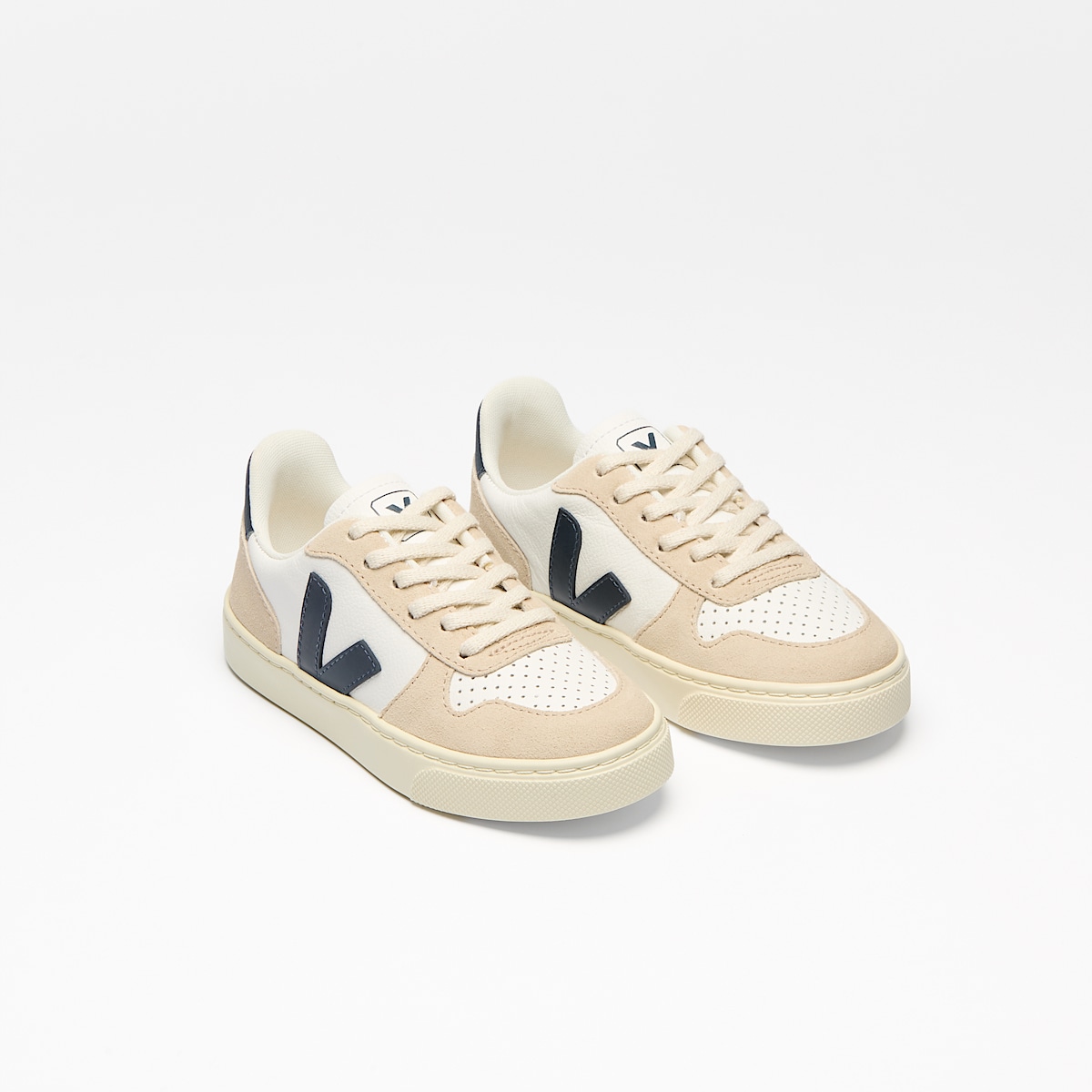V-10 LEATHER WHITE NAUTICO ALMOND - Image 2
