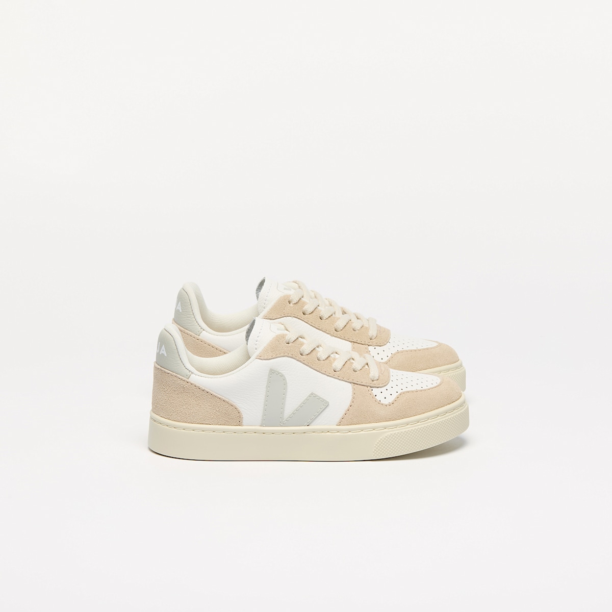 V-10 LEATHER WHITE NATURAL ALMOND