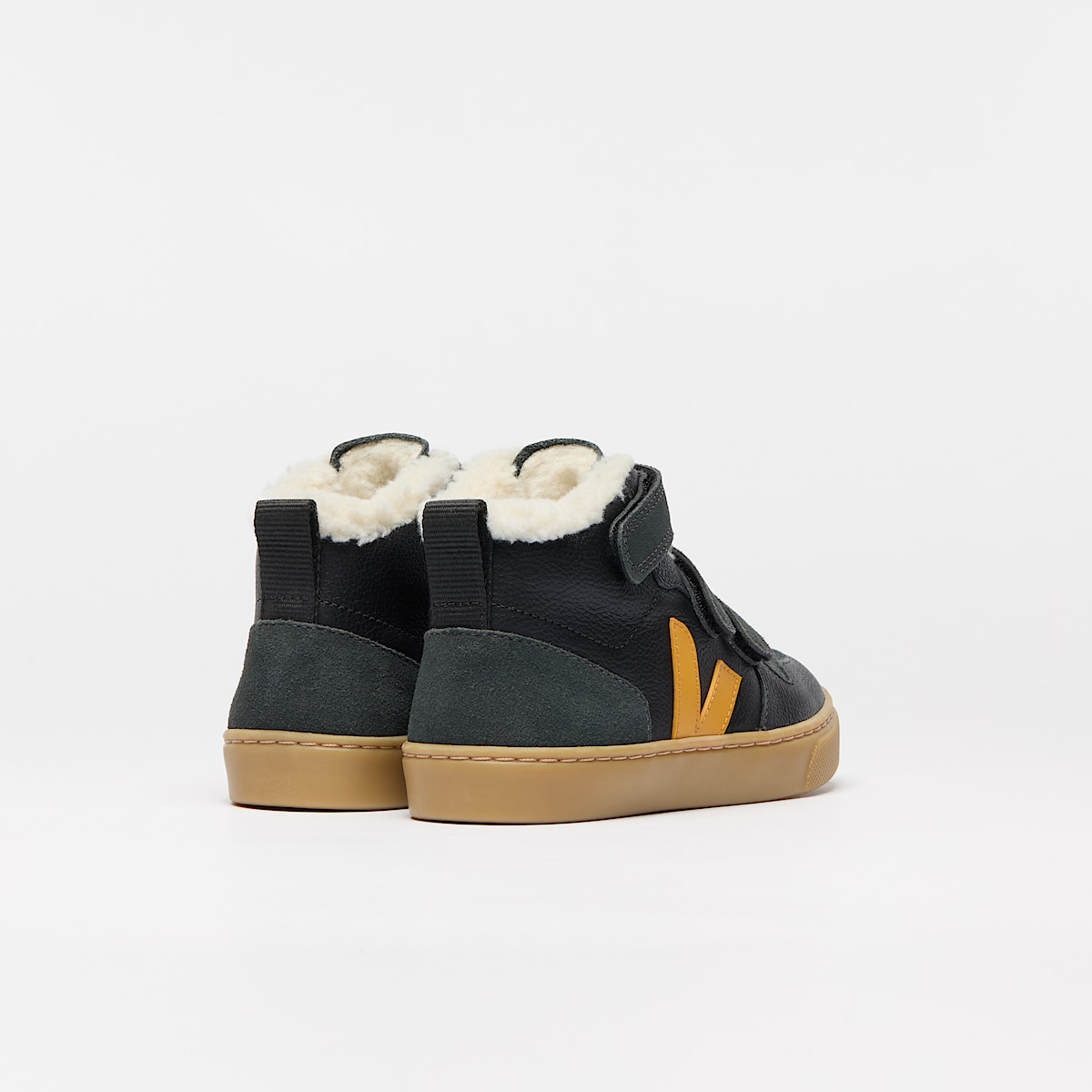 V-10 MID FURED LEATHER BALCK OURO GRAFITE - Image 3