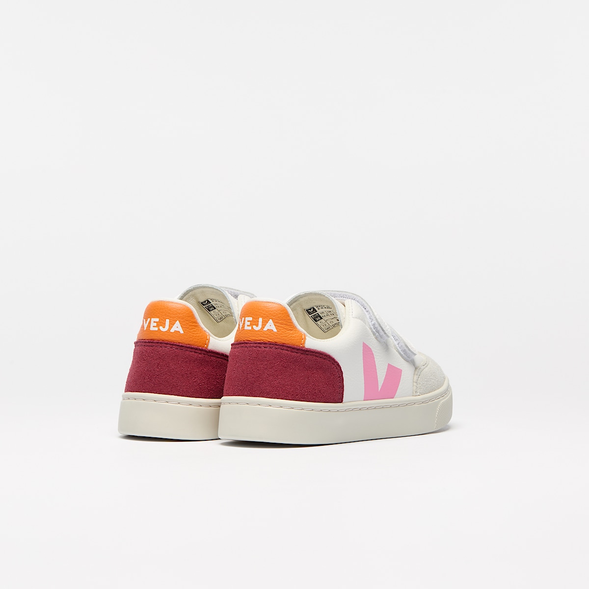 V-12 LEATHER WHITE MULTICO MARSALA - Image 3