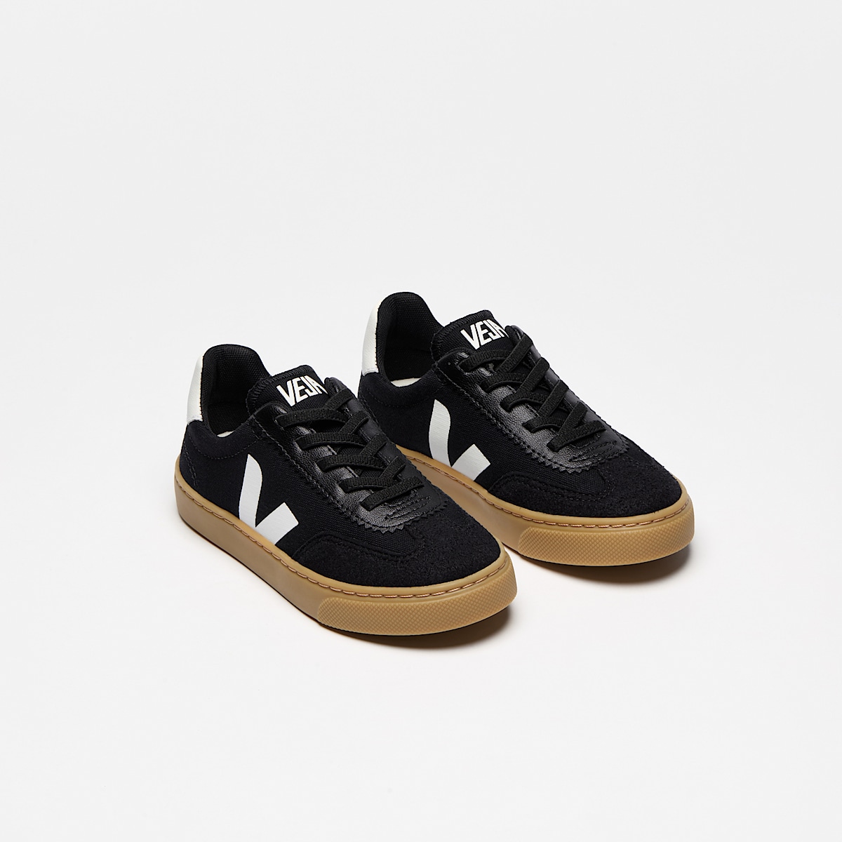 VOLLEY ELASTIC LACES CANVAS BLACK WHITE NATURAL - Image 2