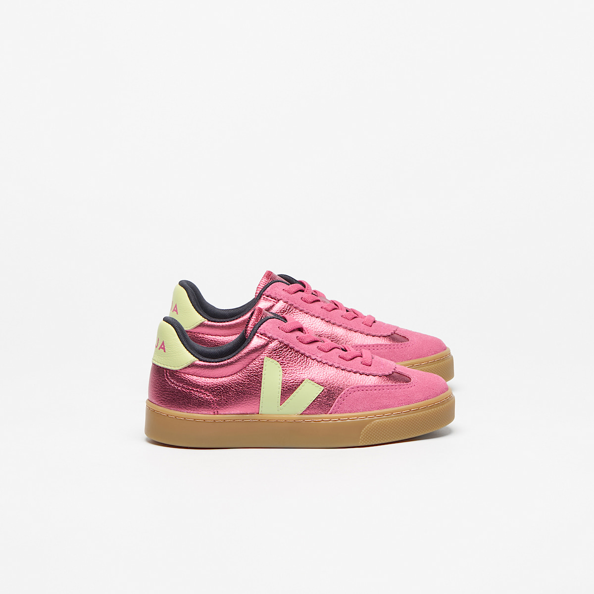 VOLLEY ELASTIC LACES LEATHER AZALEA LIMO