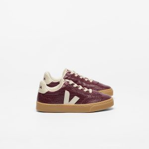 VOLLEY ELASTIC LACES LEATHER AMARANTE PIERRE