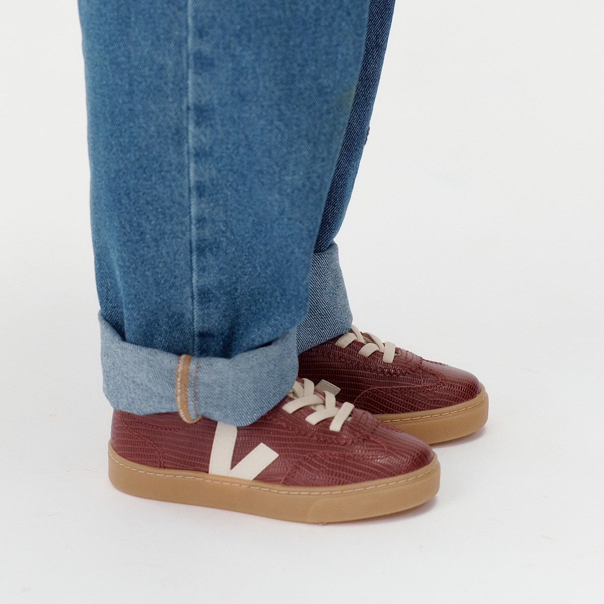 VOLLEY ELASTIC LACES LEATHER AMARANTE PIERRE - Image 4