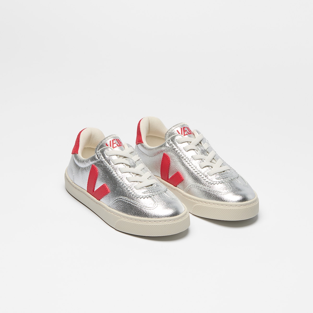 VOLLEY ELASTIC LACES LEATHER SILVER PEKIN - Image 2