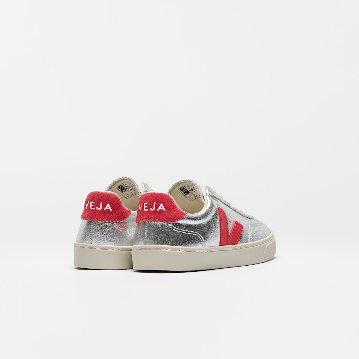 VOLLEY ELASTIC LACES LEATHER SILVER PEKIN - Image 3