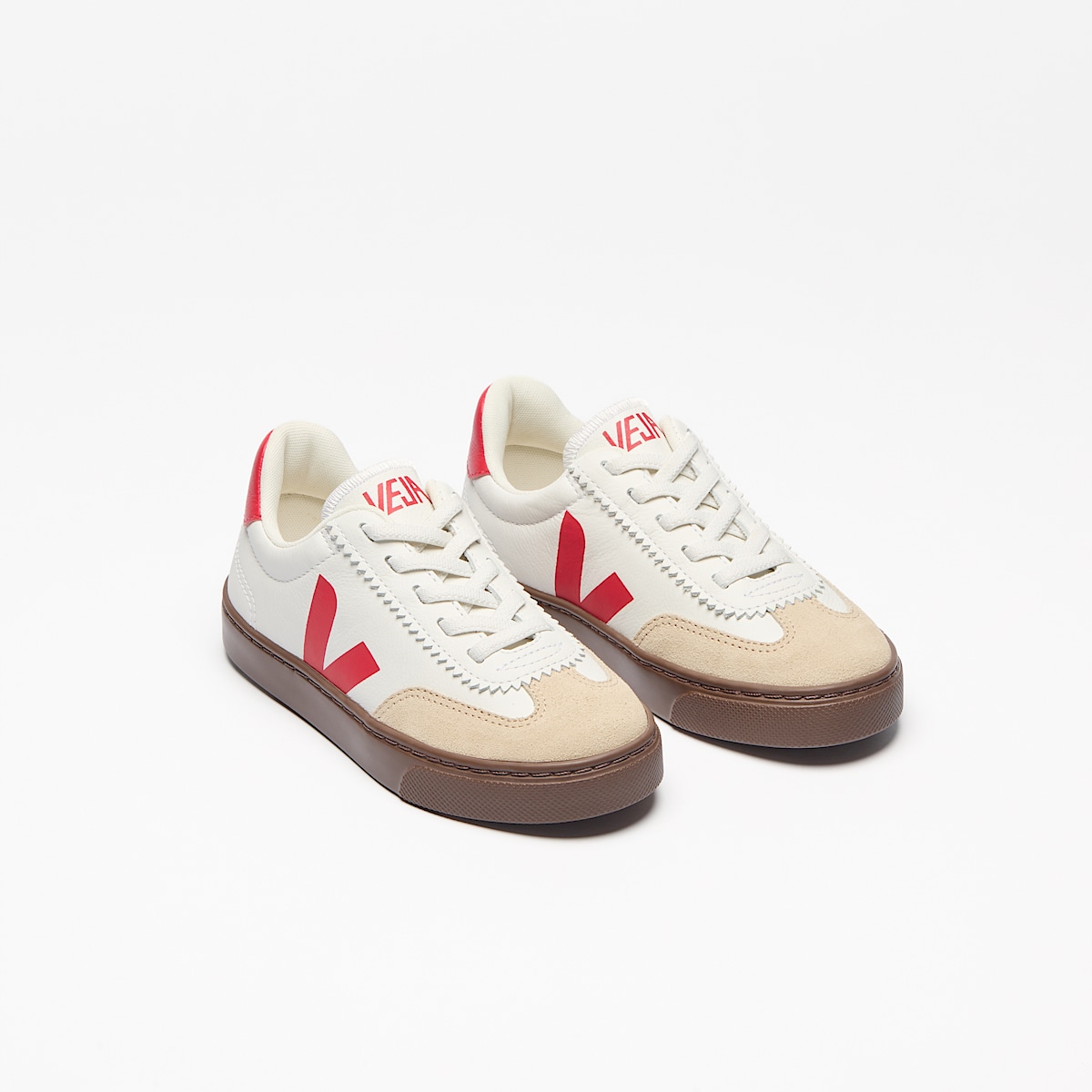VOLLEY ELASTIC LACES LEATHER WHITE PIERRE PEKIN - Image 2