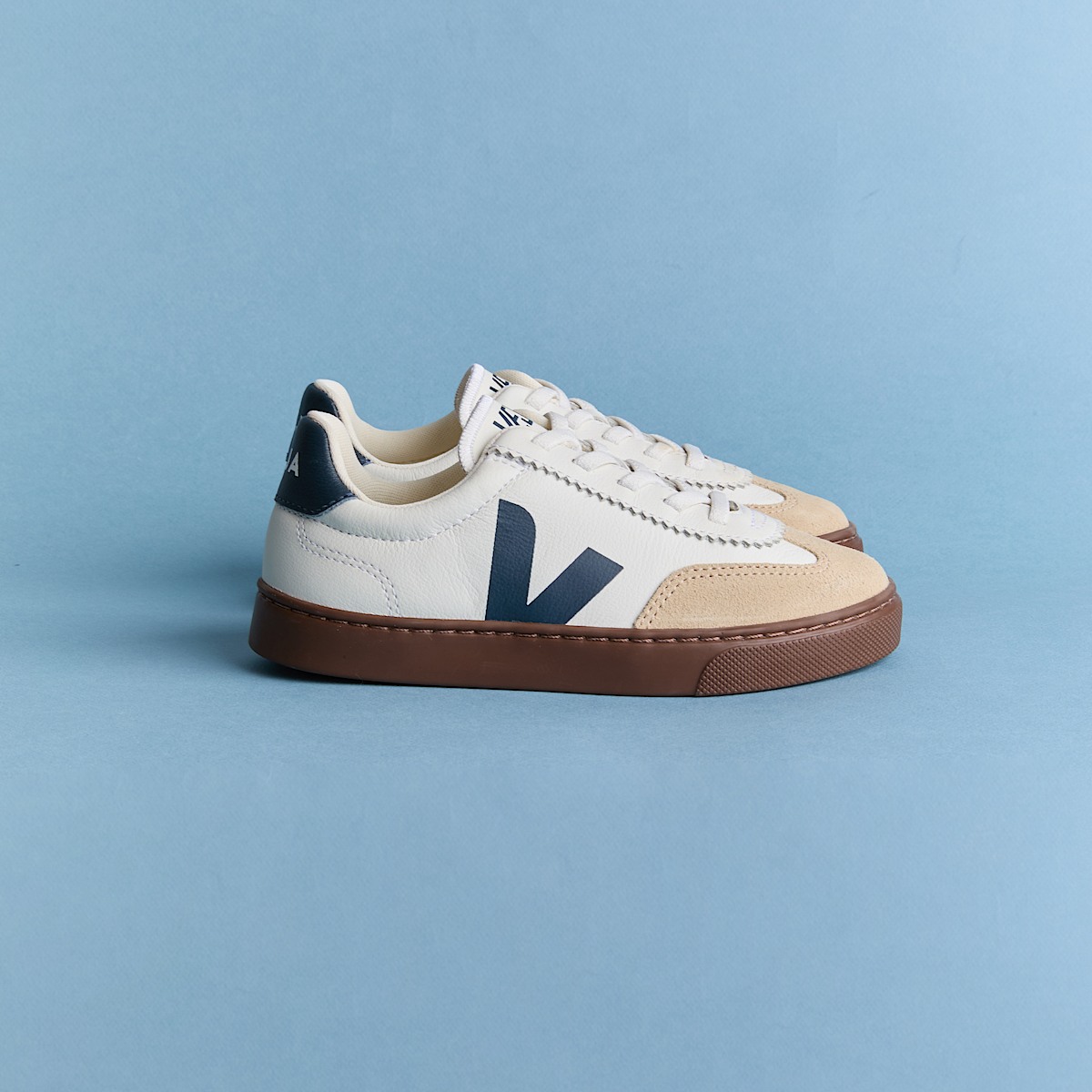 VOLLEY ELASTIC LACES LEATHER WHITE NAUTICO BARK - Image 4