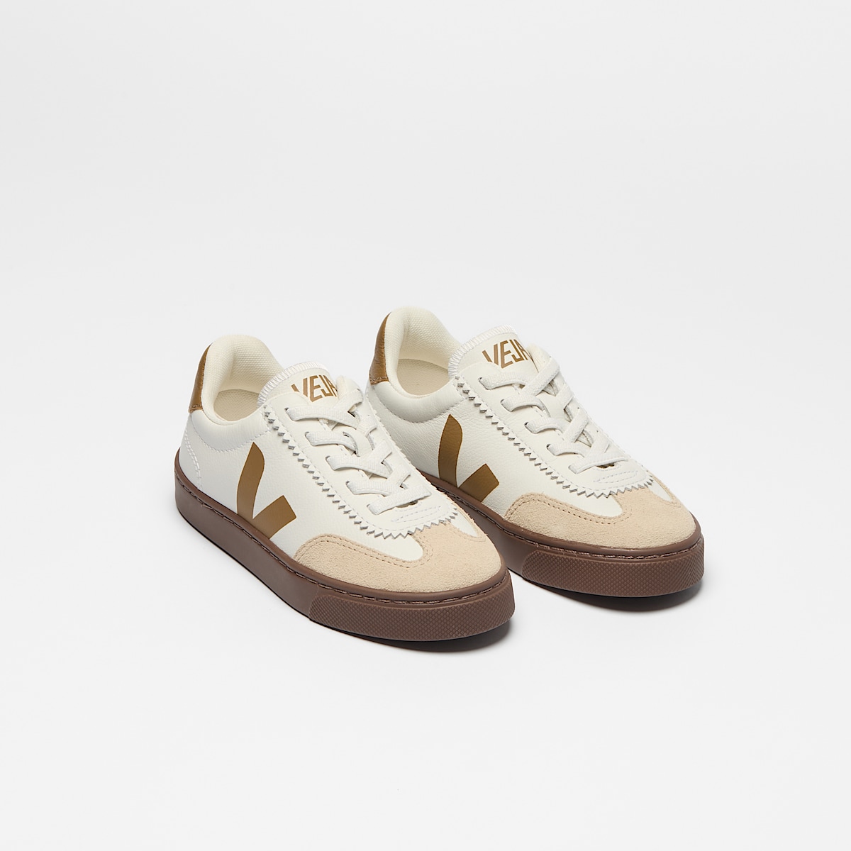 VOLLEY ELASTIC LACES LEATHER WHITE ALMOND BARK - Image 2