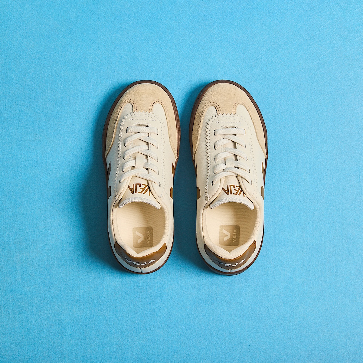 VOLLEY ELASTIC LACES LEATHER WHITE ALMOND BARK - Image 4