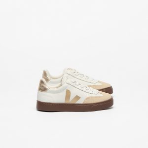 VOLLEY ELASTIC LACES LEATHER WHITE PLATINE