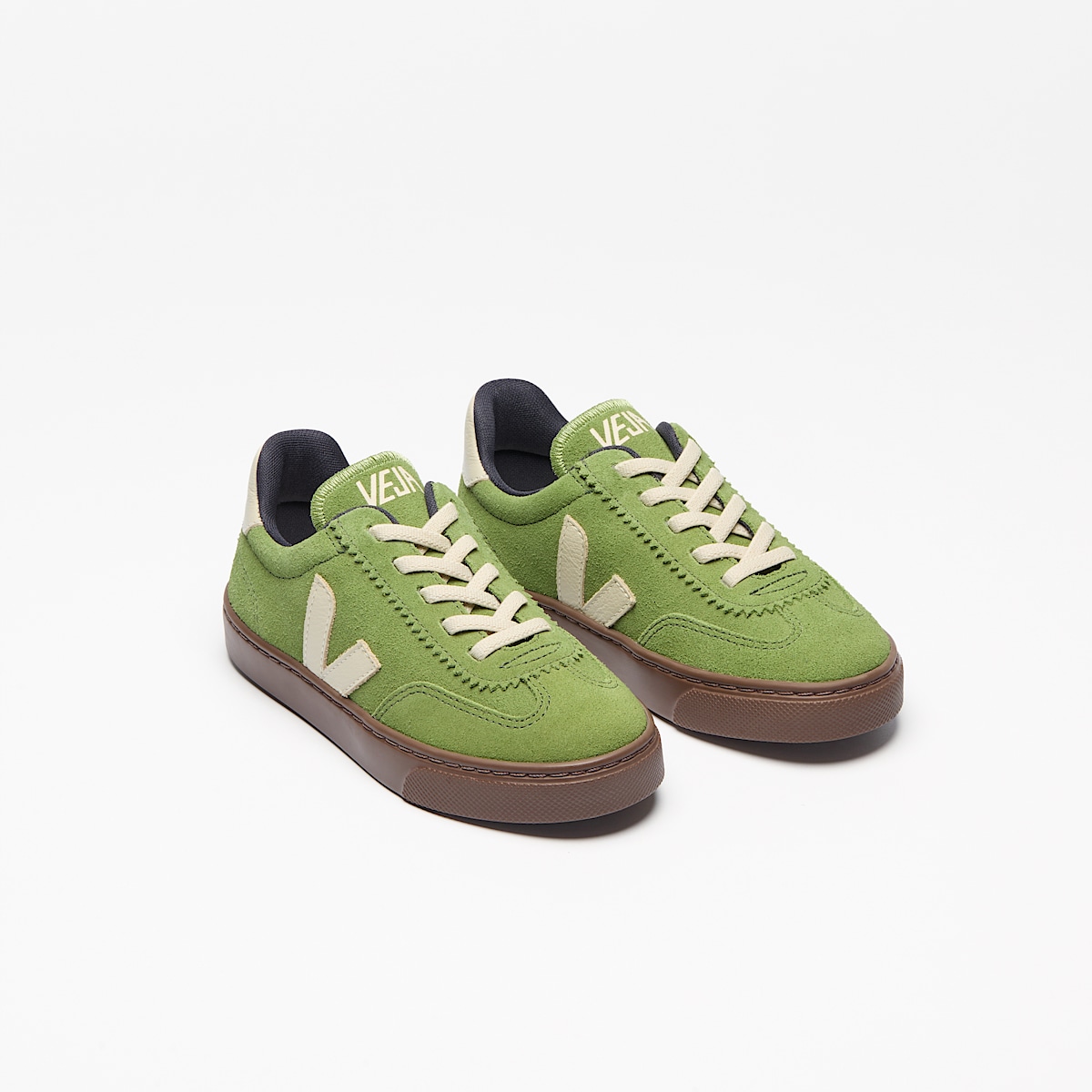 VOLLEY ELASTIC LACES SUEDE KIWI PIERRE BARK - Image 2
