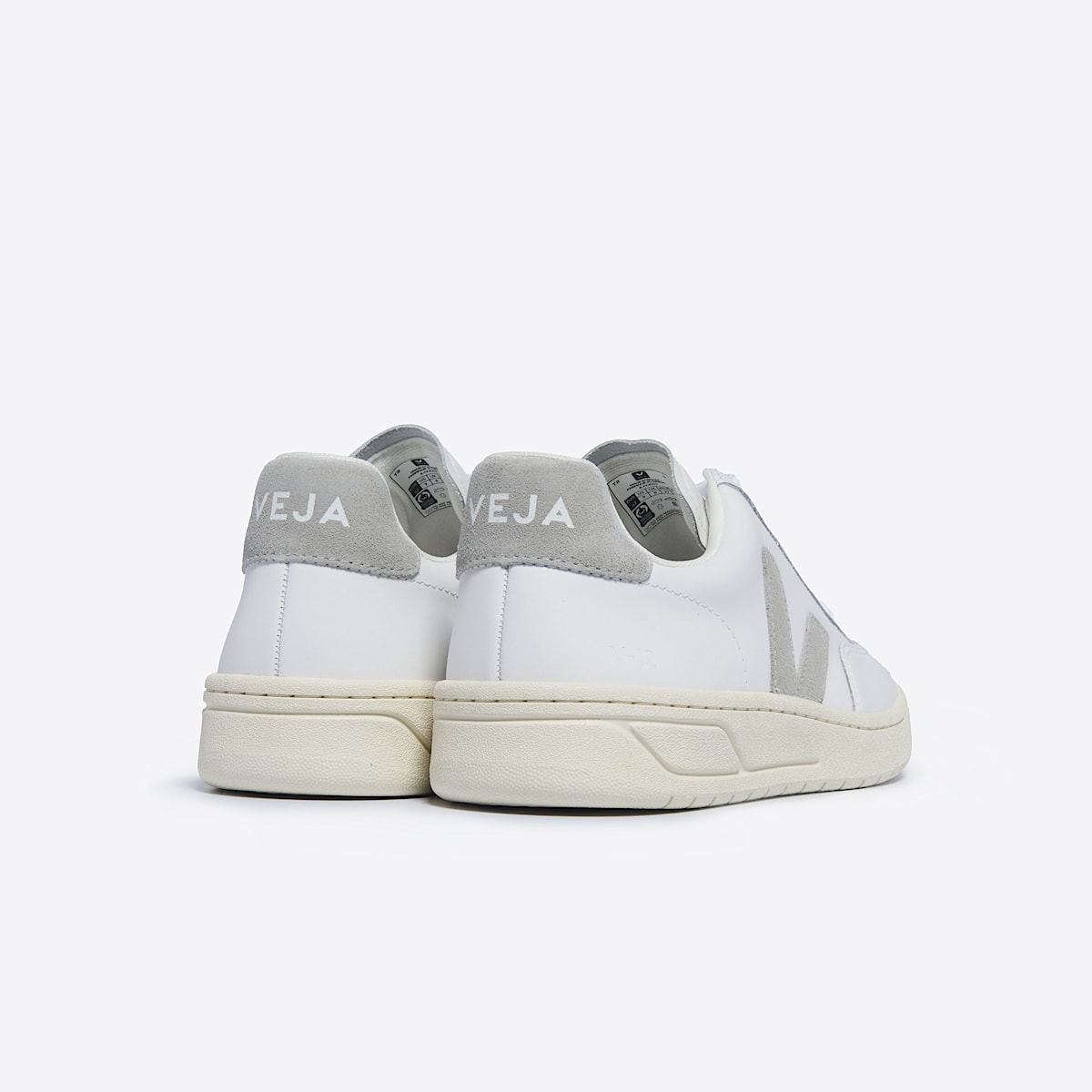 V-12 LEATHER WHITE LIGHT GREY - Image 3