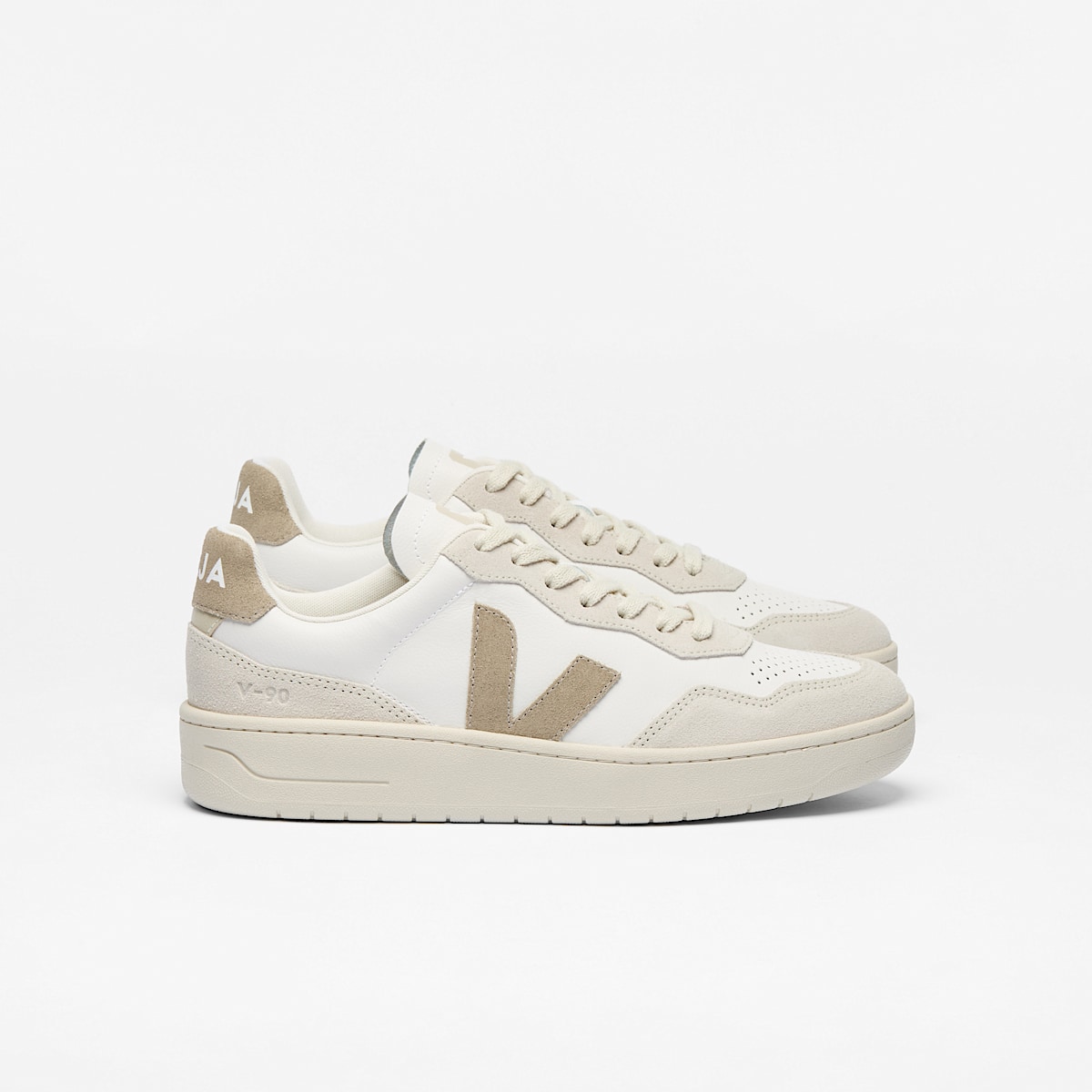 V-90 LEATHER WHITE TAUPE