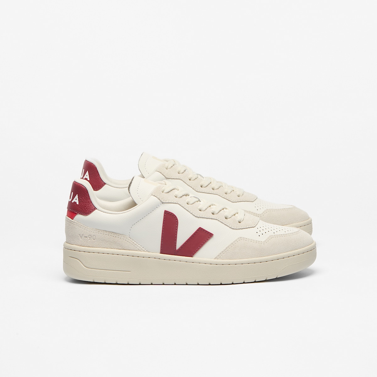 V-90 LEATHER WHITE MARSALA NATURAL
