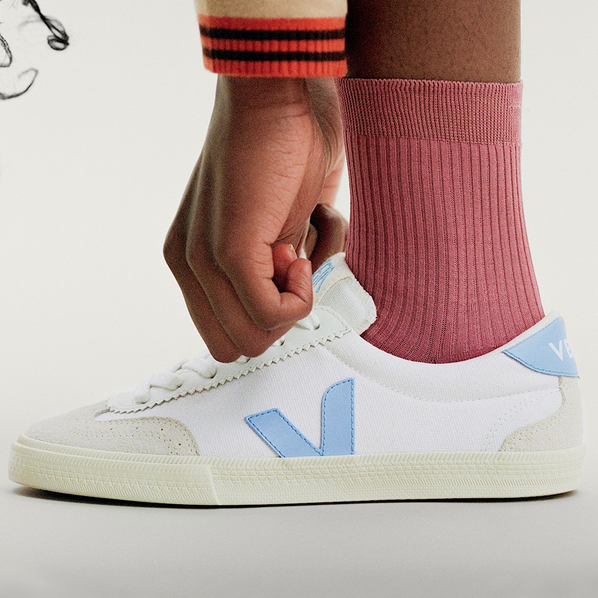 VOLLEY CANVAS WHITE AQUA - Image 4