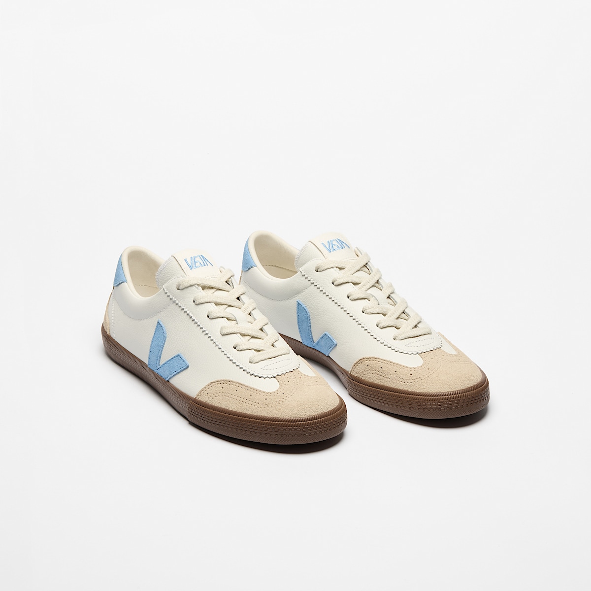 VOLLEY LEATHER WHITE AQUA BARK - Image 2