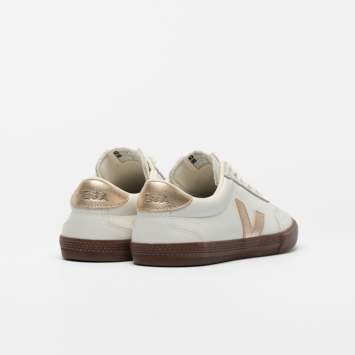 VOLLEY LEATHER WHITE PLATINE BARK - Image 3