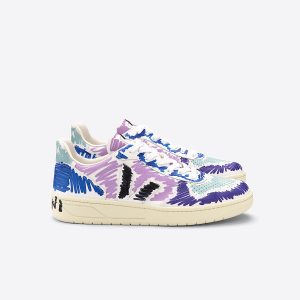 V-10 LEATHER VEJA X MARNI ORCHID BLACK