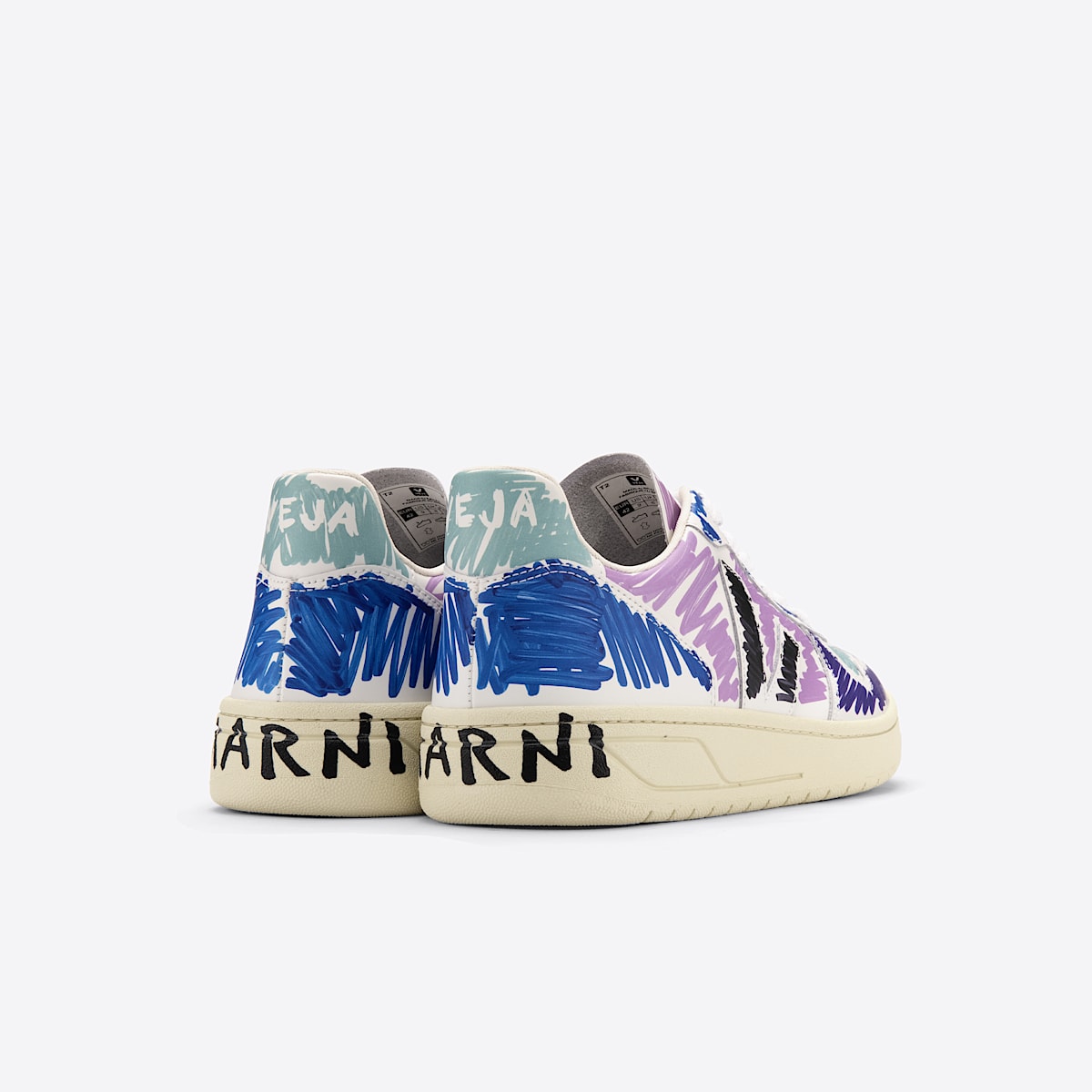 V-10 LEATHER VEJA X MARNI ORCHID BLACK - Image 3