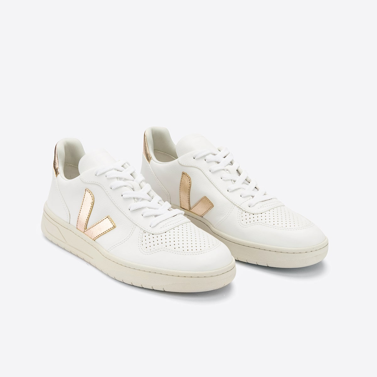 V-10 LEATHER WHITE PLATINE - Image 2