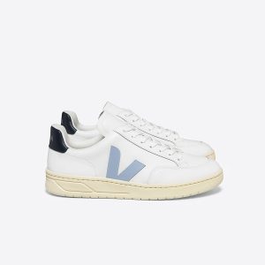 V-12 LEATHER WHITE STEEL NAUTICO