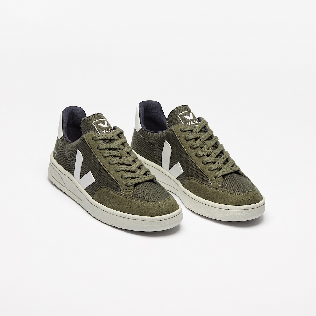 V-12 VEGAN B-MESH OLIVE WHITE - Image 2