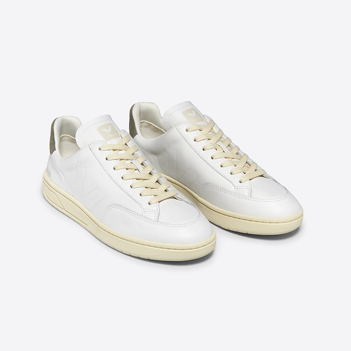 V-12 STITCH LEATHER WHITE KAKI - Image 2