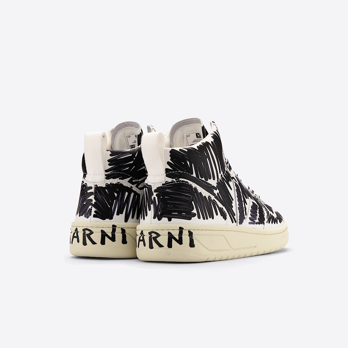 V-15 LEATHER VEJA X MARNI FULL BLACK - Image 3