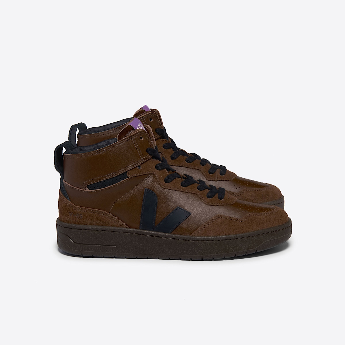 V-95 LEATHER WALNUT BLACK