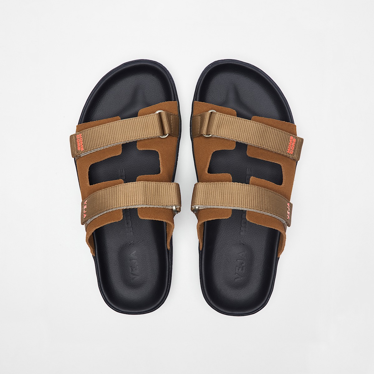 ARPOADOR SUEDE VEJA X HOMECORE COGNAC TENT BLACK - Image 2