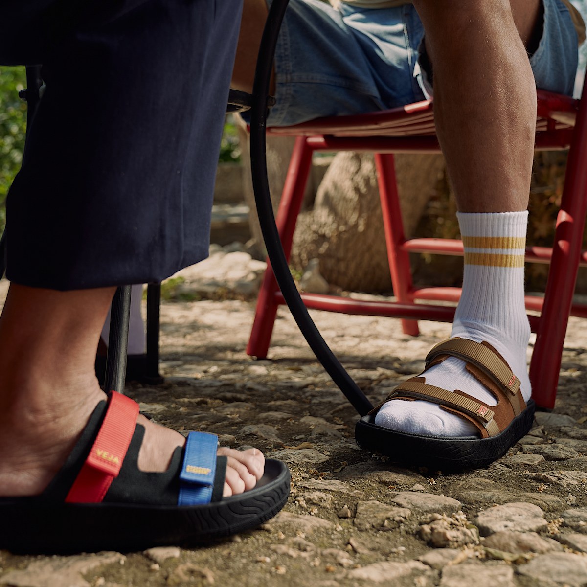 ARPOADOR SUEDE VEJA X HOMECORE COGNAC TENT BLACK - Image 8